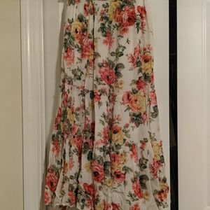 Floral maxi skirt